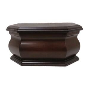 Rare The Bombay Company Octaganal Wood Jewelry Box Removeable Tray Nostalgia VNT